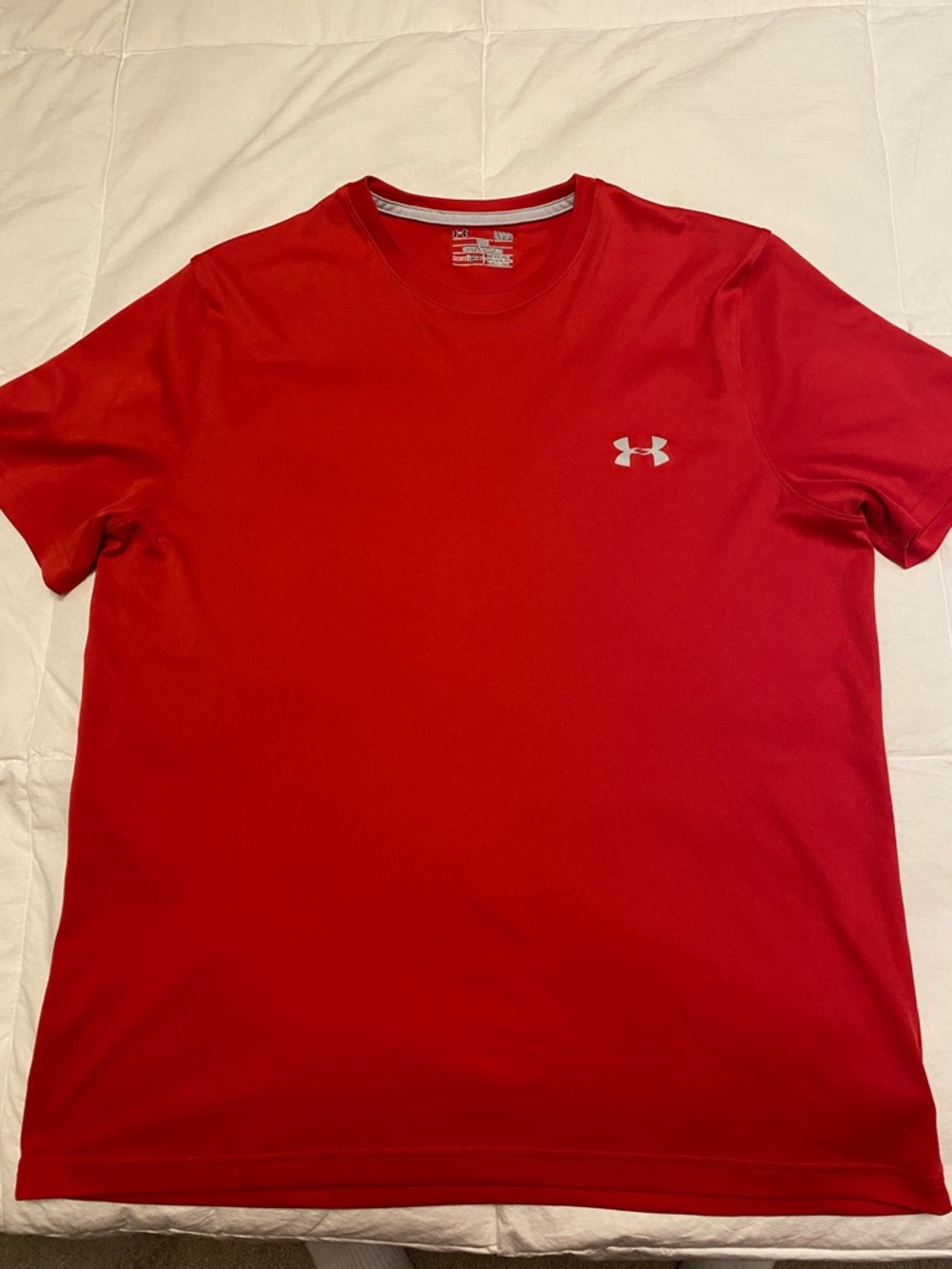 Under Armour Red Short Sleeve Athletic Tee